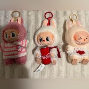 100% authentic pop mart labubu set of 3